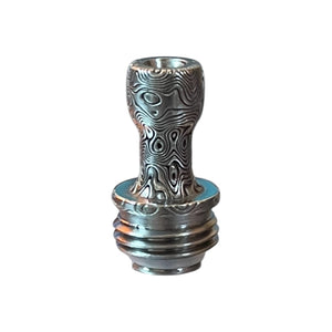 Titanium Boro Drip Tip - Damascus