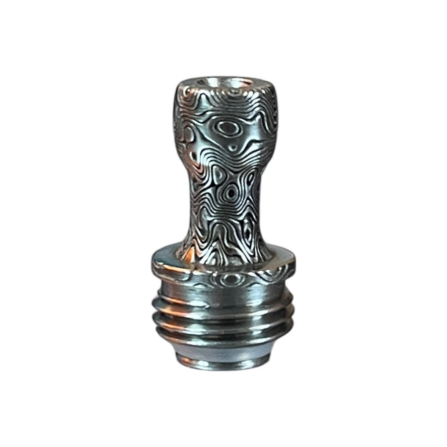 Titanium Boro Drip Tip - Damascus