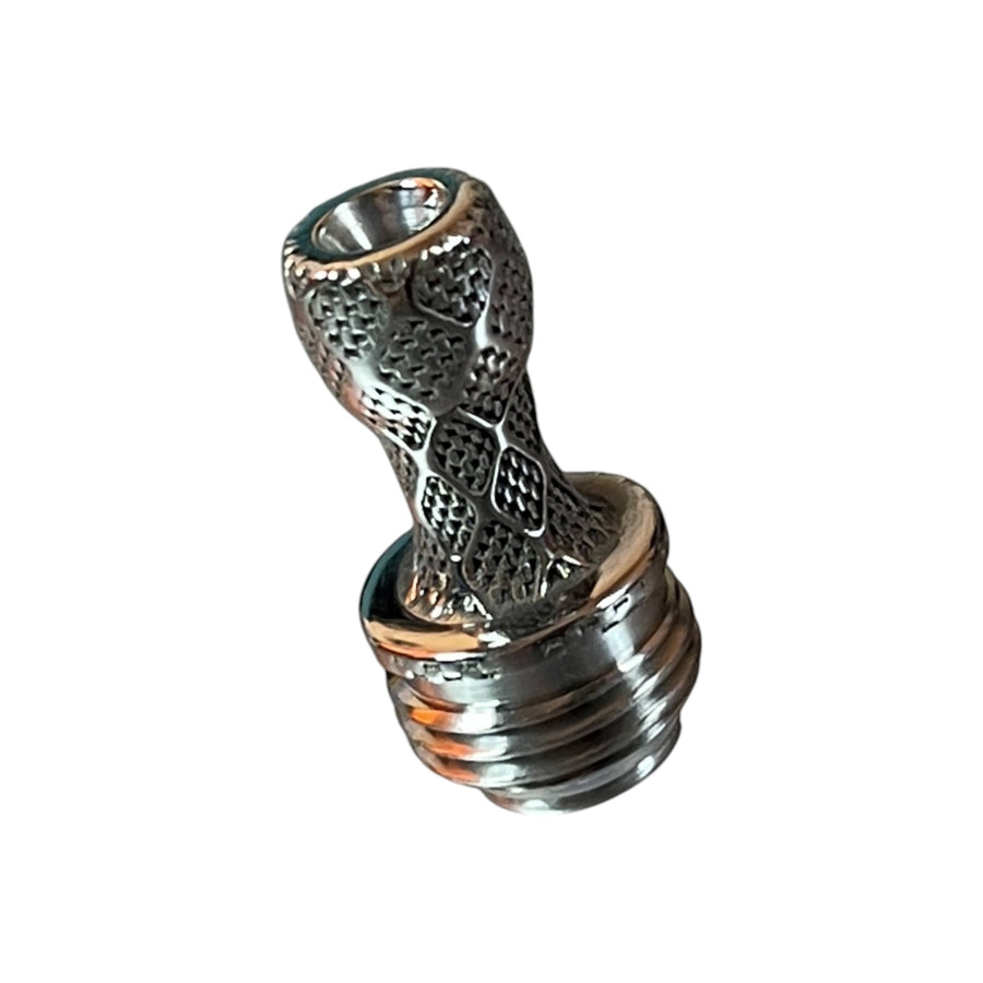 Titanium Boro Drip Tip - TI Fiber engraved