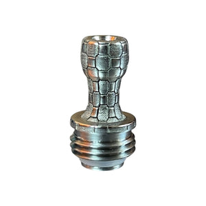 Titanium Boro Drip Tip - Cobblestones engraved