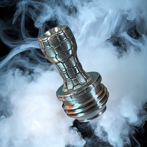 Titanium Boro Drip Tip - Cobblestones engraved