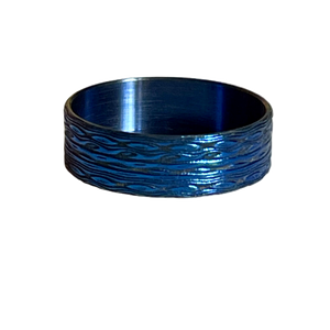 Blue D-Waves Beauty Ring Titanium 22mm Wowsers #W066