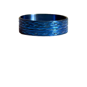 Blue D-Waves Beauty Ring Titanium 22mm Wowsers #W066