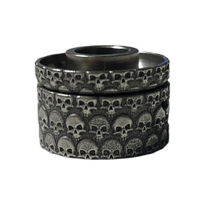 Full Engraved Antiquity V2 Titanium Cap SKULLS #F12