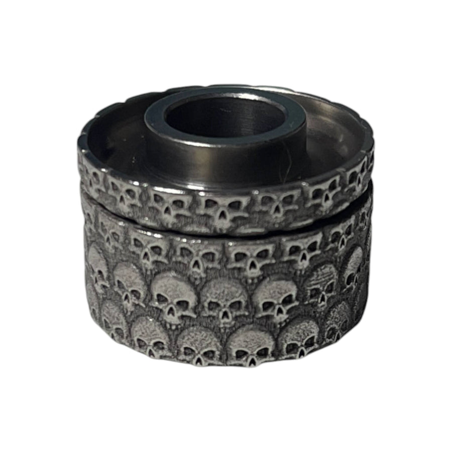 Full Engraved Antiquity V2 Titanium Cap SKULLS #F12