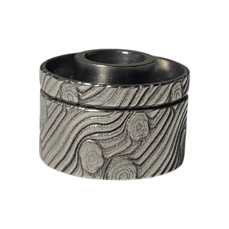 Full Engraved Antiquity V2 Titanium Cap BARK TREE 1 #F15