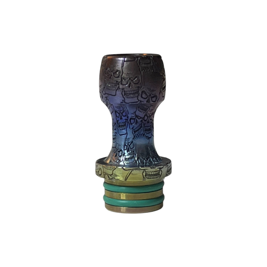 The One: Bart Skulls Colored Titanium Drip Tip