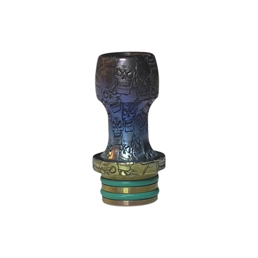 The One: Bart Skulls Colored Titanium Drip Tip