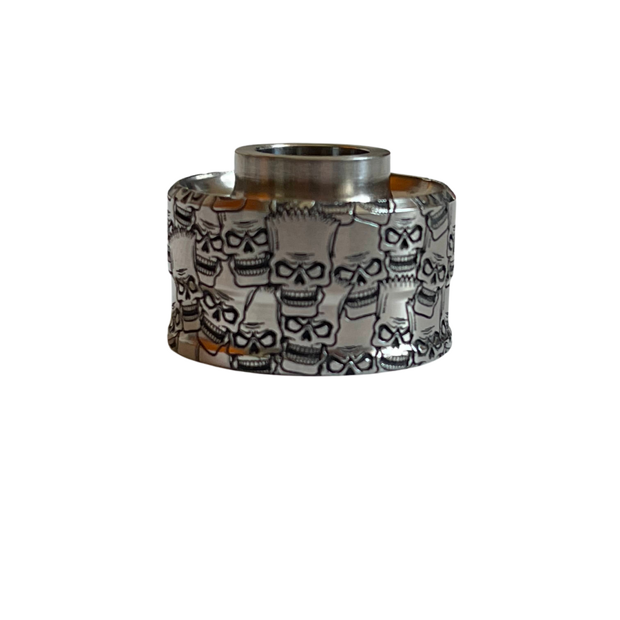 Antiquity V1 Titanium cap Bart Skulls Full Engraved #AntF0011