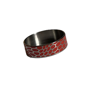 Red Tactical Beauty Ring Titanium 22mm Wowsers #W067