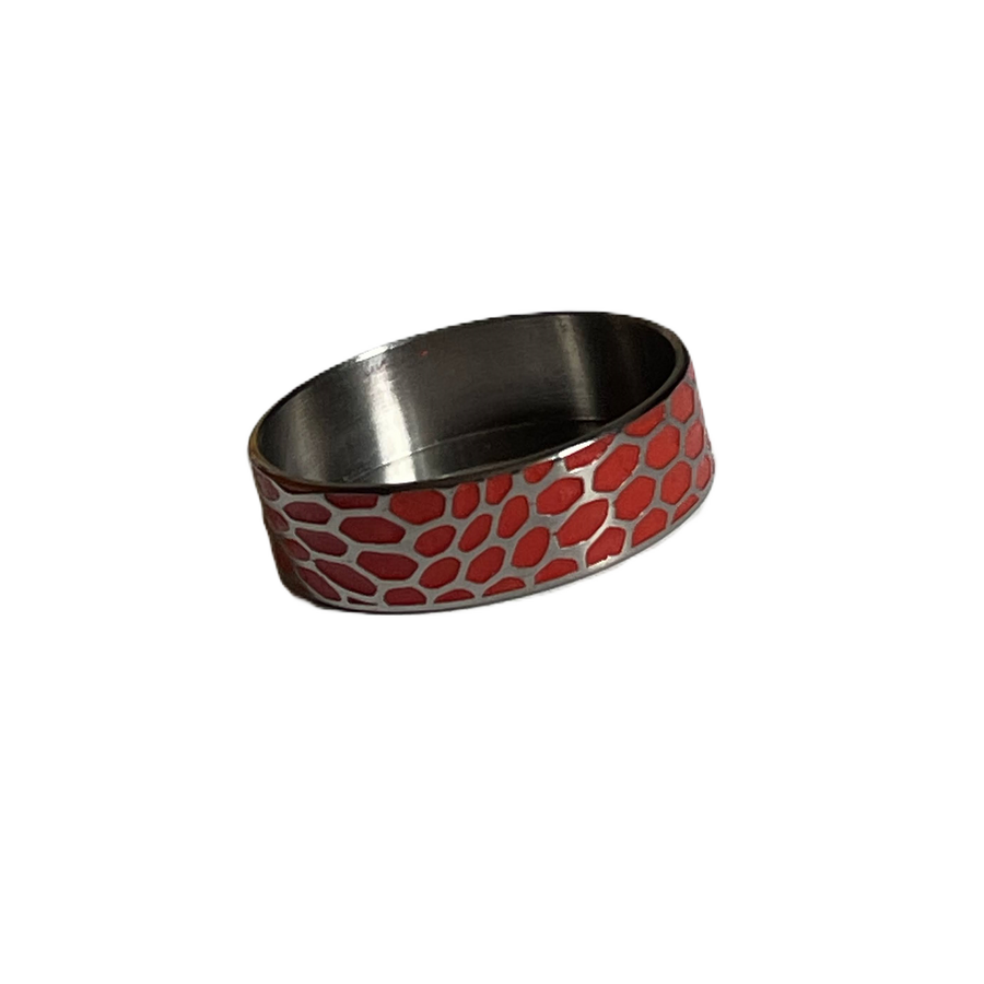 Red Tactical Beauty Ring Titanium 22mm Wowsers #W067