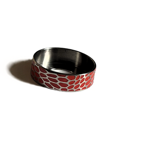 Red Tactical Beauty Ring Titanium 22mm Wowsers #W067