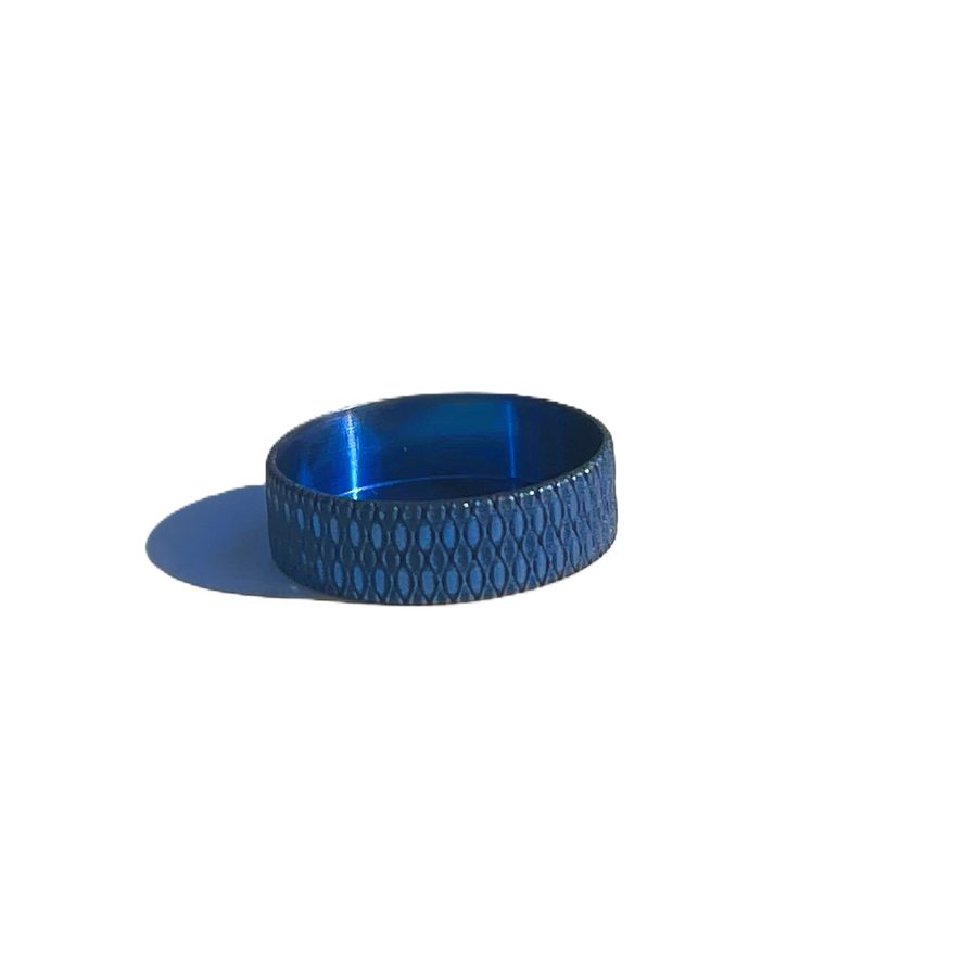 Blue Beauty Ring Titanium 22mm Wowsers #W069