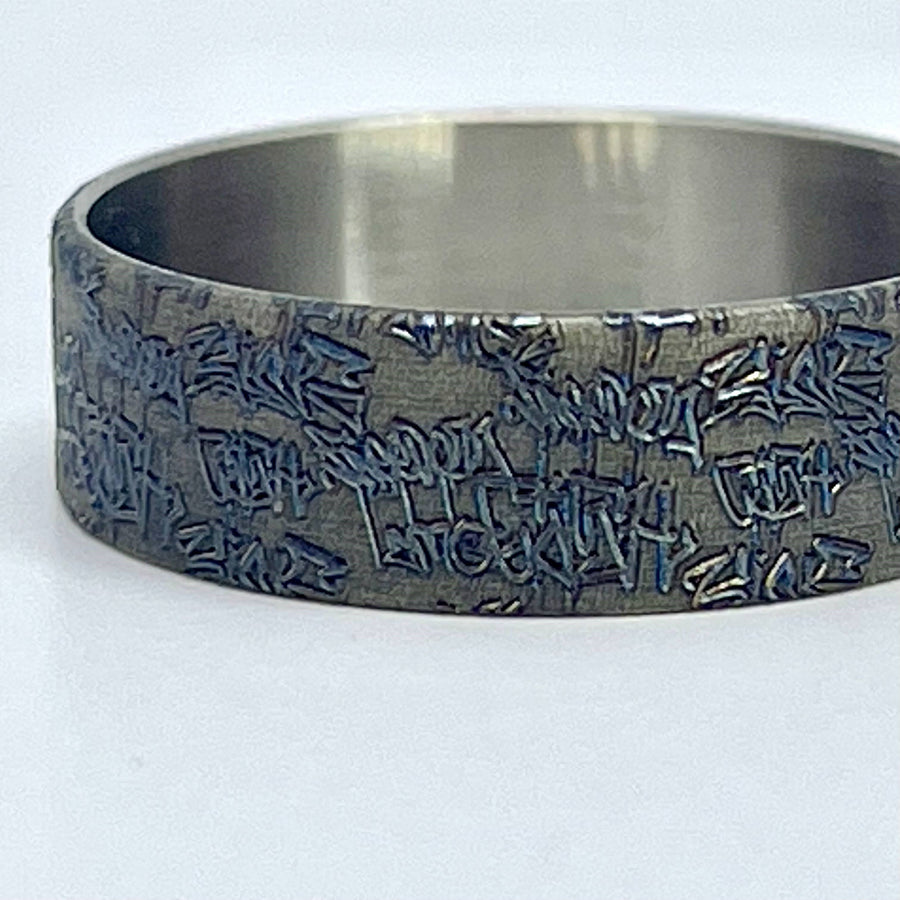 Graffiti Beauty Ring Titanium 22mm Wowsers #W061