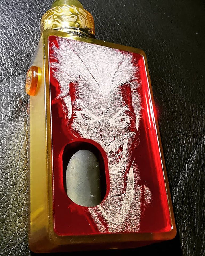 Porte gravée SvF mod Original - Engraved SvF Mod Original Panel - Red Joker