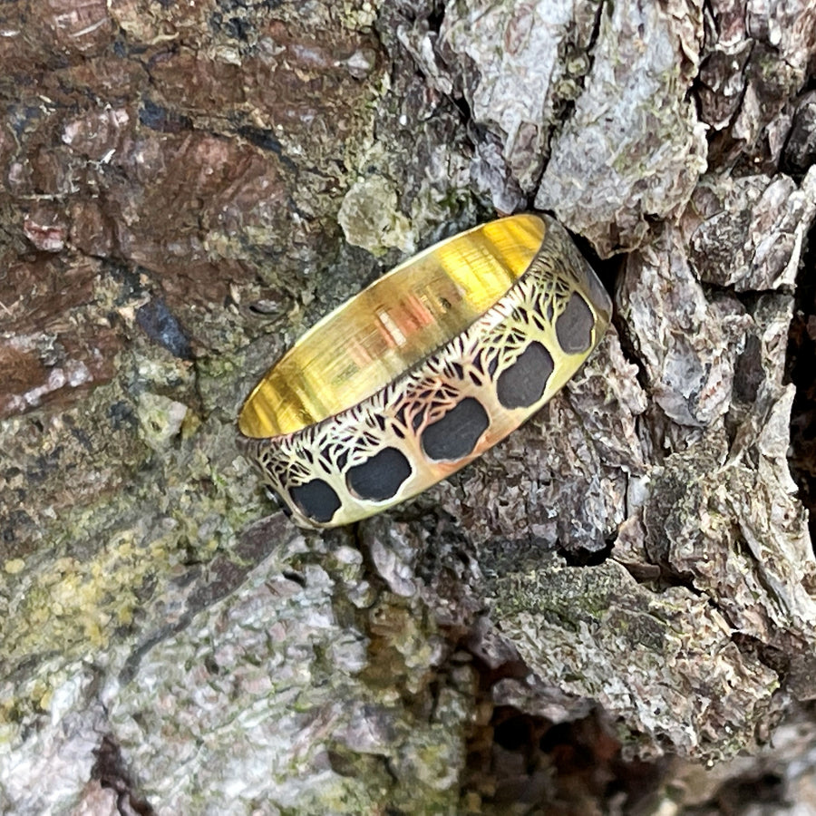 Beauty Ring Pandora FOREST Brass 22mm Wowsers #W032