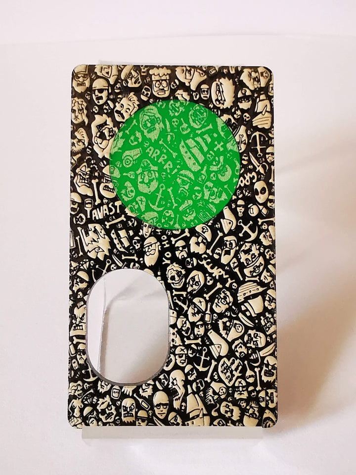 Porte gravée BF mod - Engraved BF Mod Panel - Green  Pirates