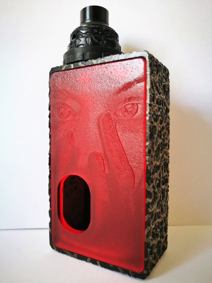 Porte gravée BF mod - Engraved BF Mod Panel - Mask Red Mate