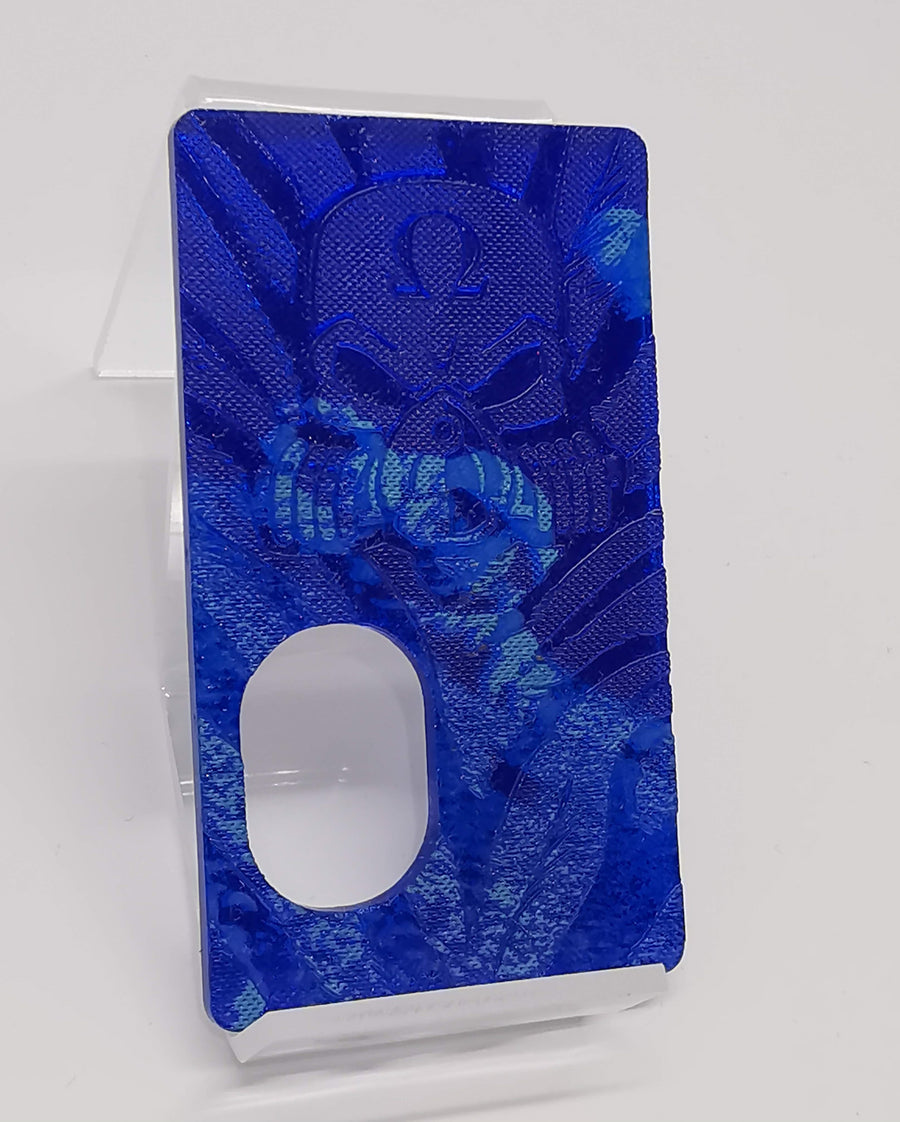 Porte gravée BF mod - Engraved BF Mod Panel -  Blue