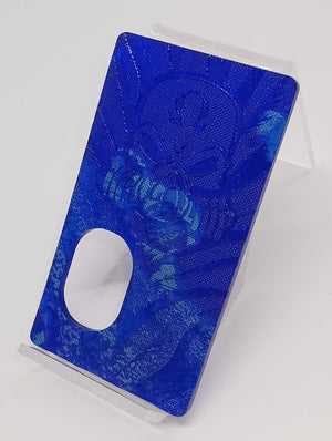 Porte gravée BF mod - Engraved BF Mod Panel -  Blue